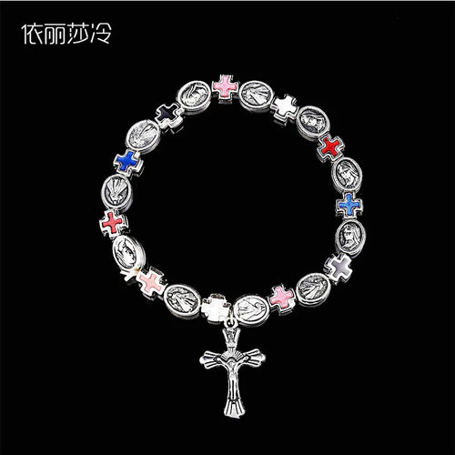Jesus Cross Rosary Bracelet