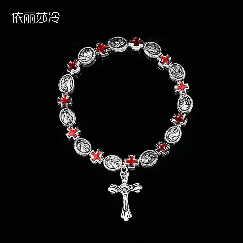 Jesus Cross Rosary Bracelet