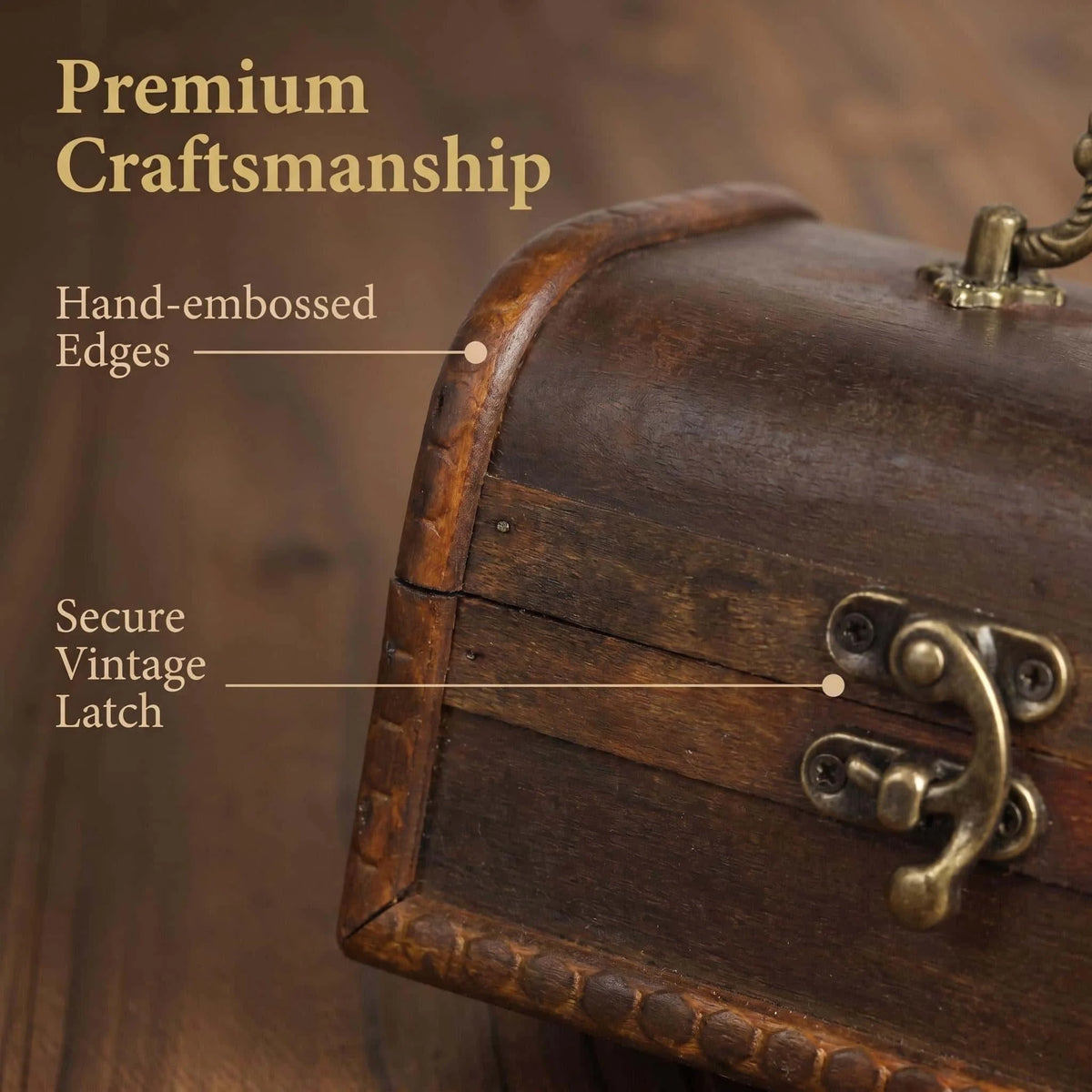 Vintage Wooden Storage Box