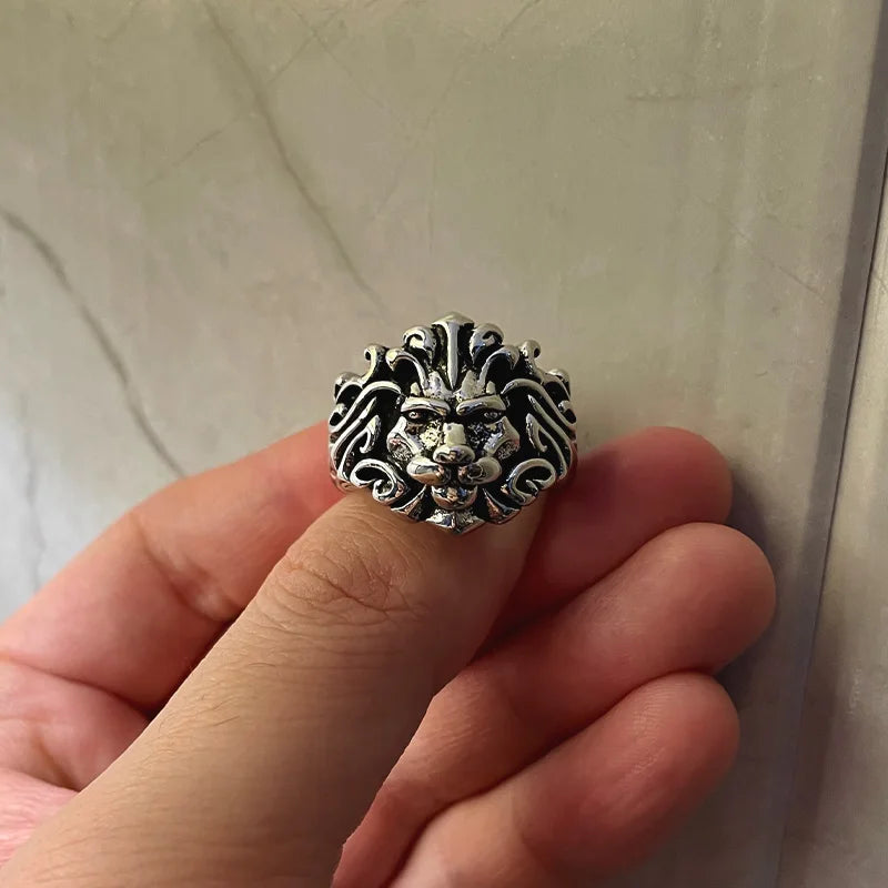 Lion Silver Ring