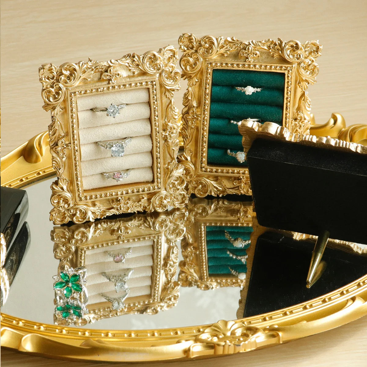 Vintage Gold Ring Display