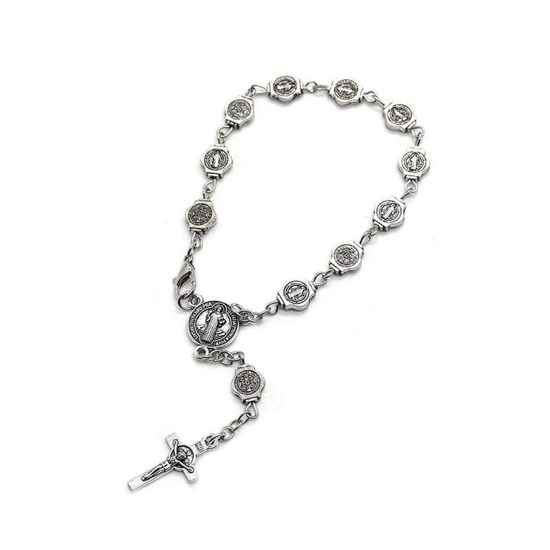 Metal Saint Bracelets Cross