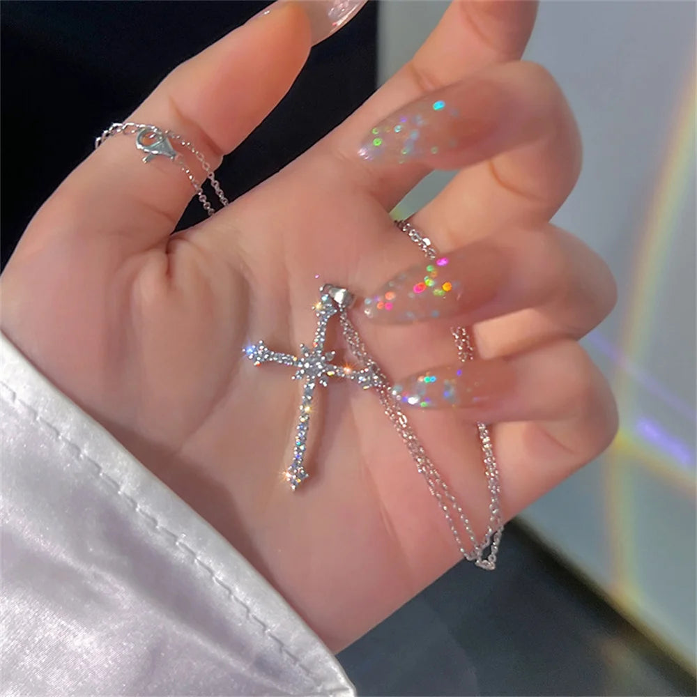 Crystal Cross Necklace