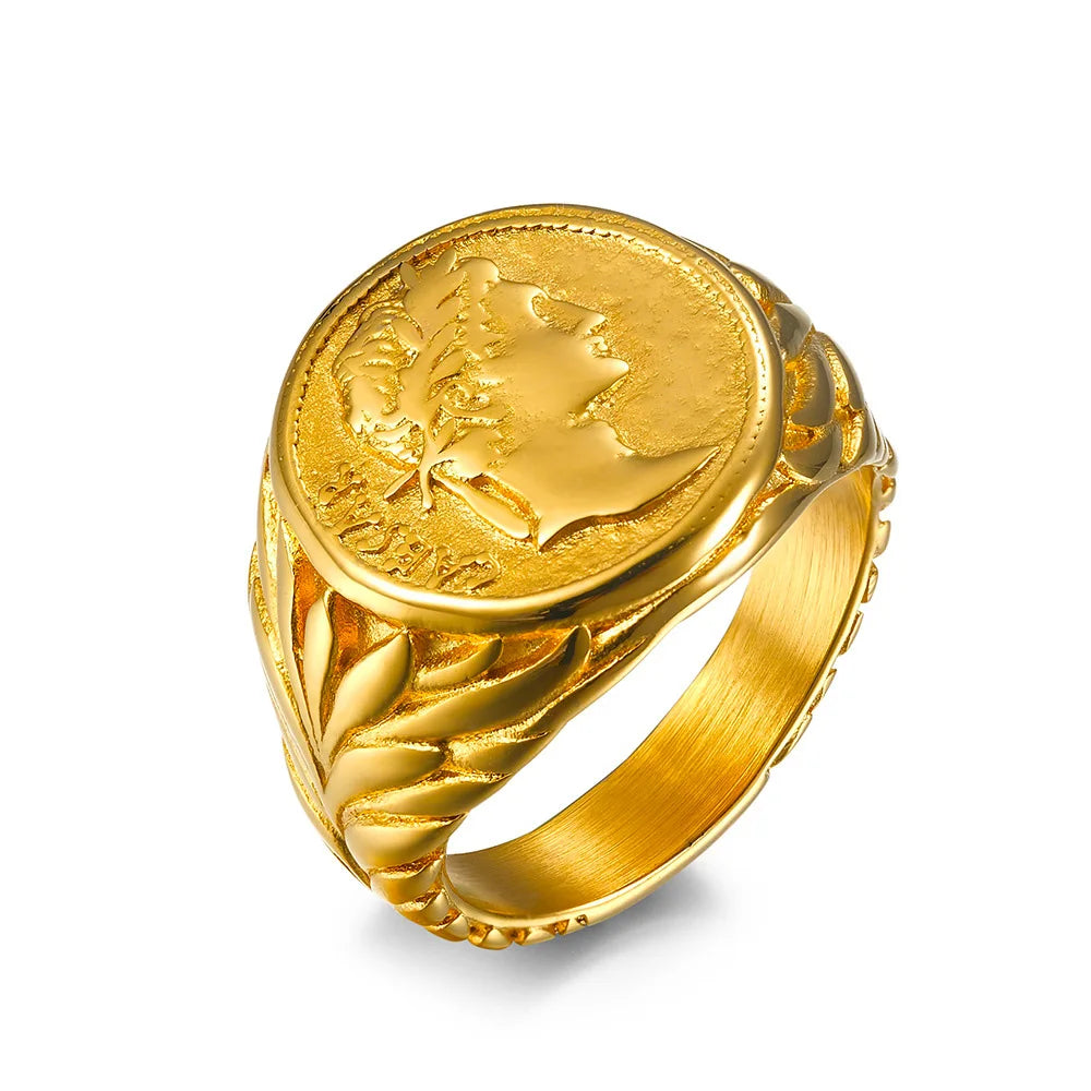 Vintage Roman Empire Caesar Rings