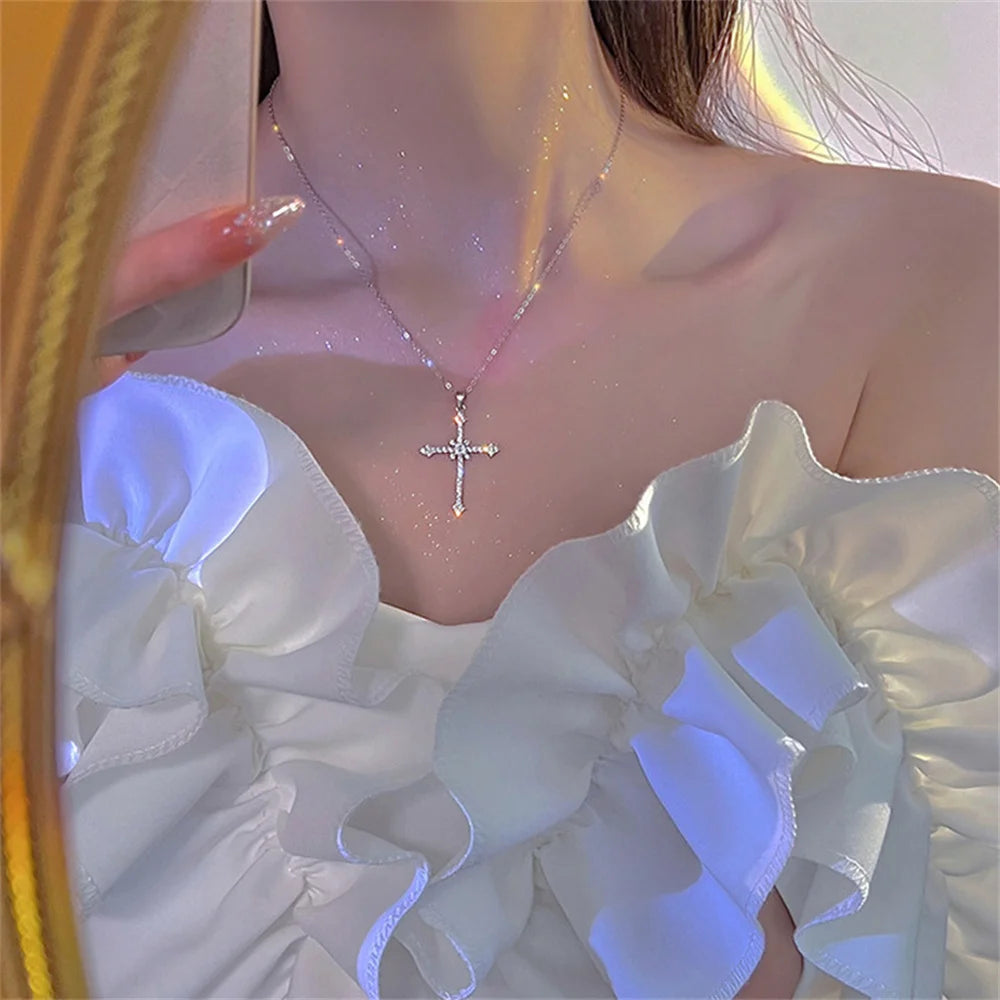 Crystal Cross Necklace