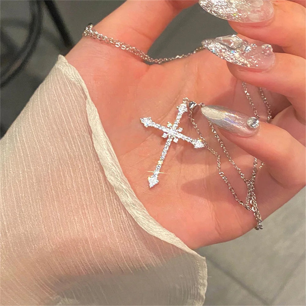 Crystal Cross Necklace