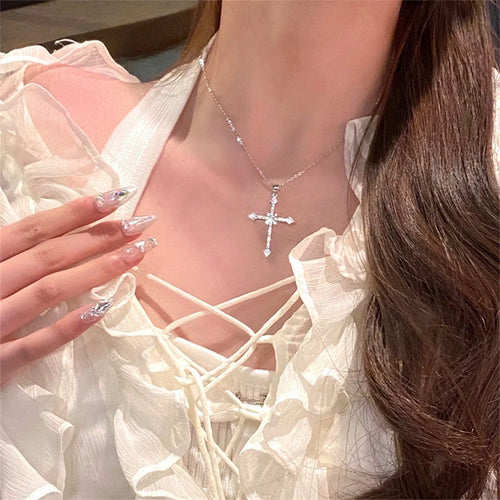 Crystal Cross Necklace