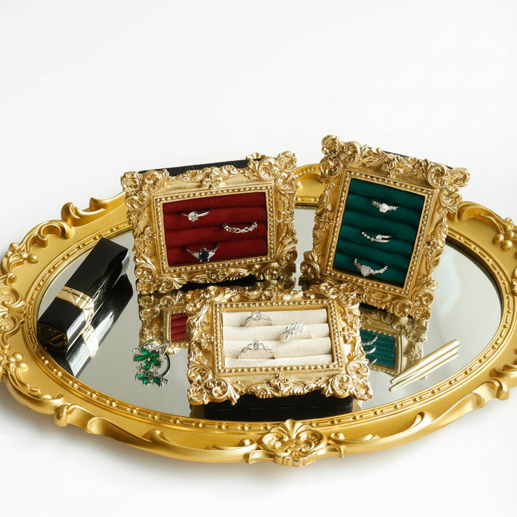 Vintage Gold Ring Display