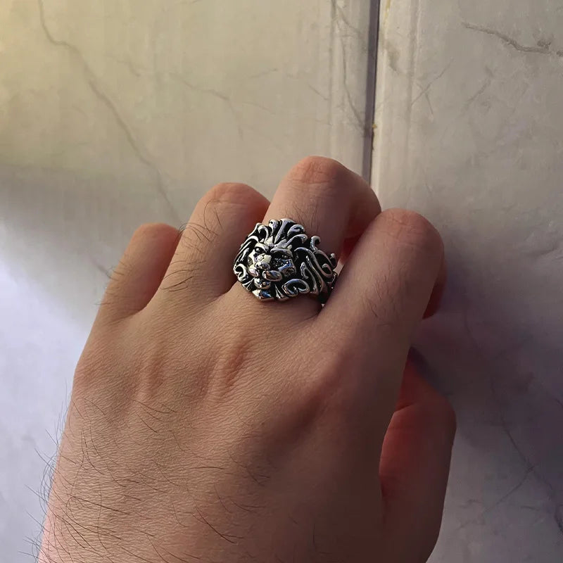 Lion Silver Ring