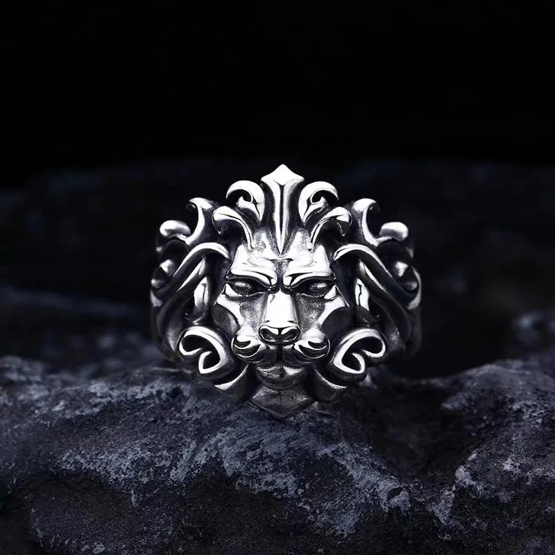 Lion Silver Ring