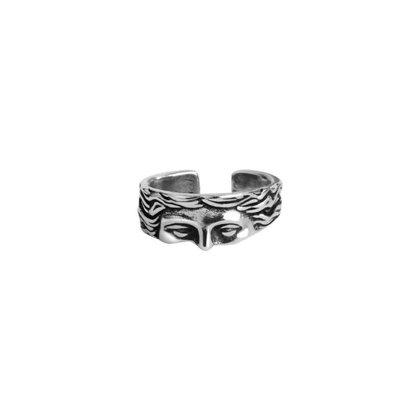 Venus Half Mask Ring For Men Vintage