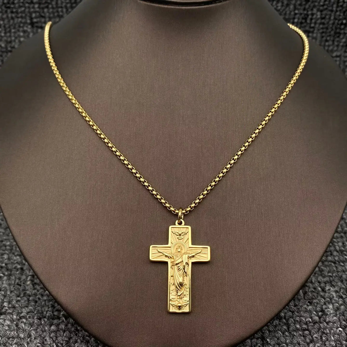 Stainless Steel Cross Jesus